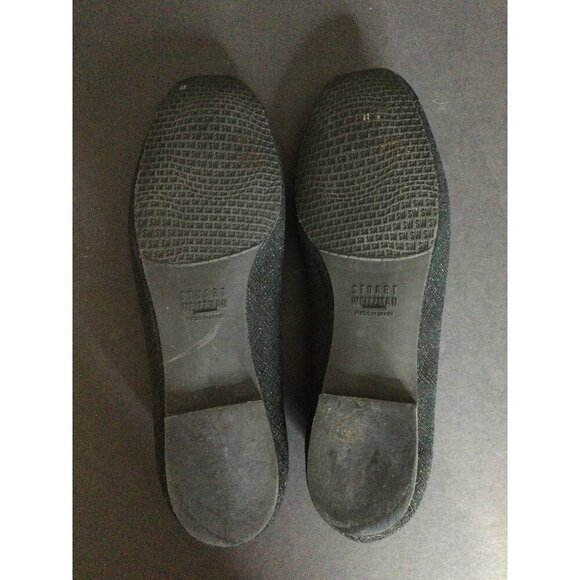 Stuart Weitzman Womens Black Tortoise Shell Trim Ballet Flats Size 7 M Made In S - Picture 11 of 13